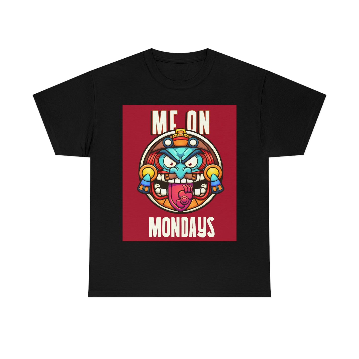 ME ON MONDAYS (RED) Unisex Heavy Cotton Tee