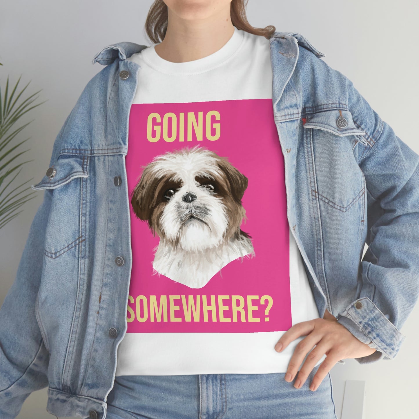 GOING SOMEWHERE? Unisex Heavy Cotton Tee