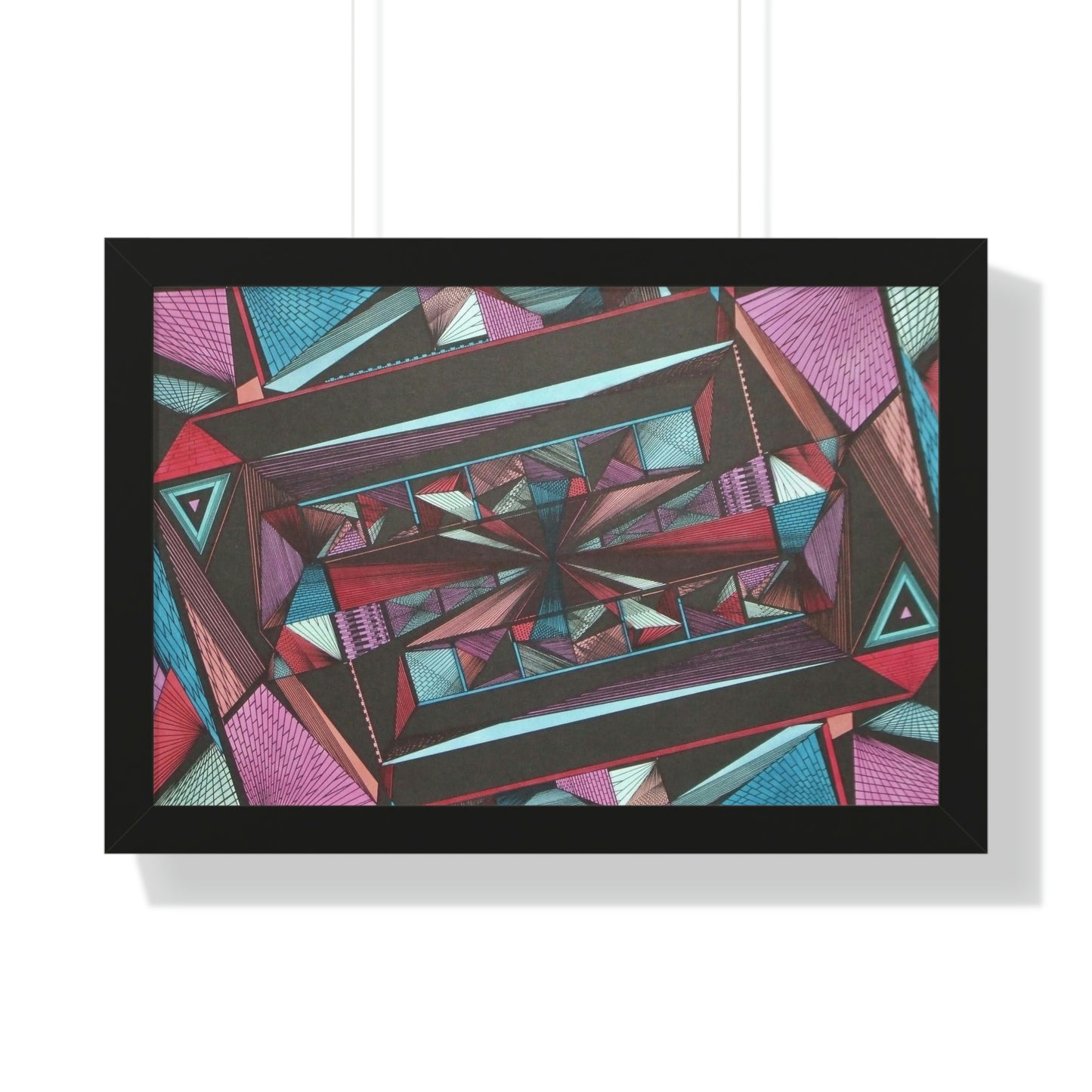LIGHT DUO MEGALOPOLIS Framed Horizontal Poster
