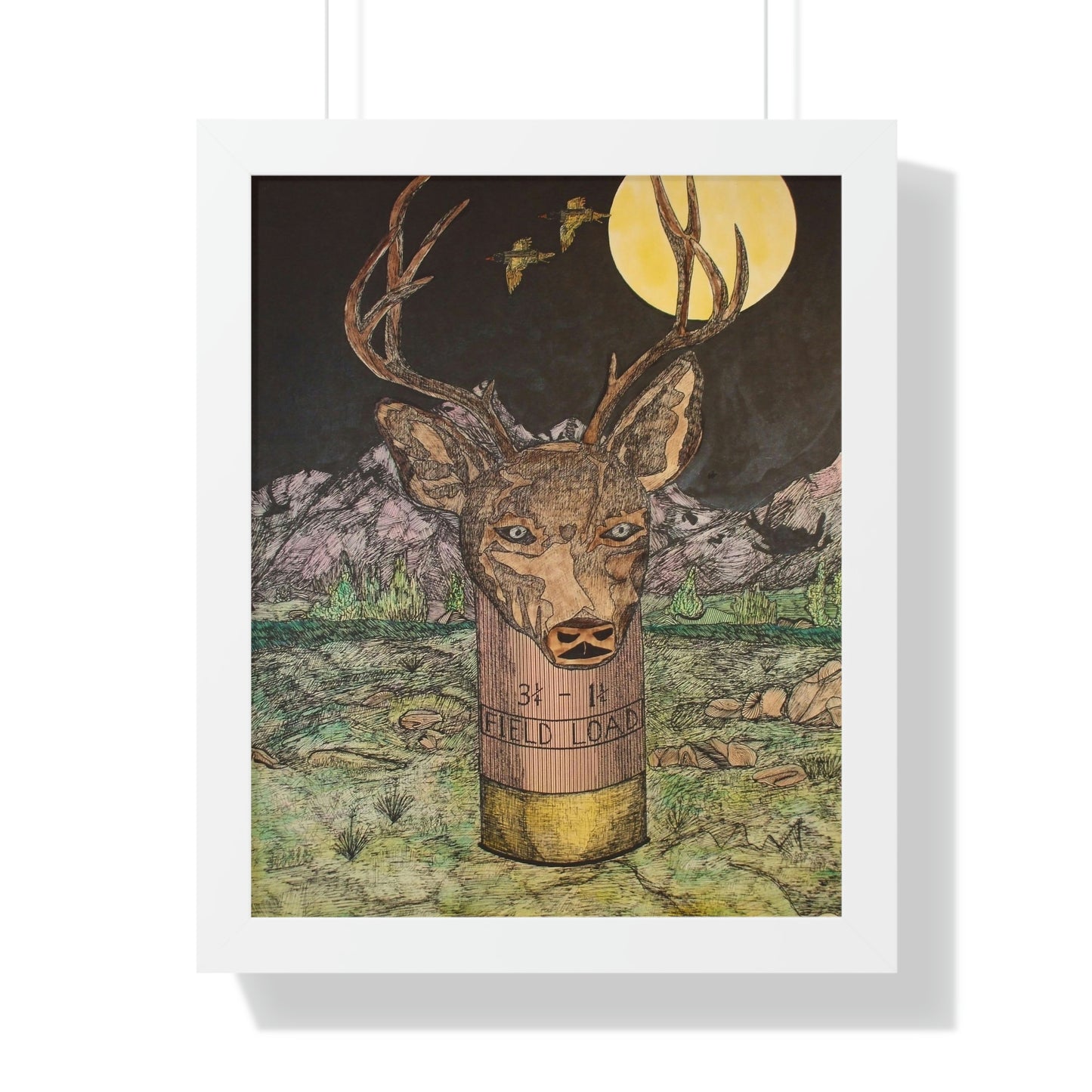 BUCKSHOT Framed Vertical Poster