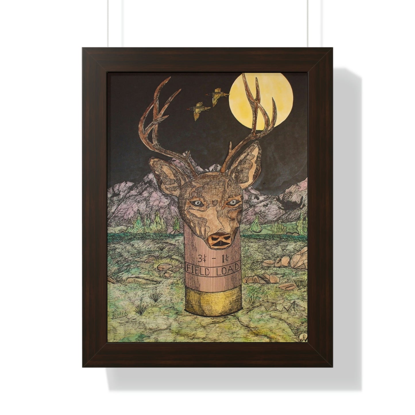 BUCKSHOT Framed Vertical Poster