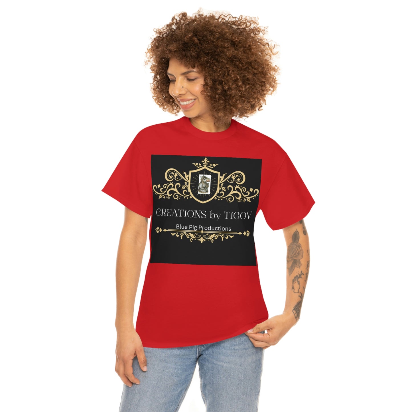 CREATIONS BY TIGOV Unisex Heavy Cotton Tee