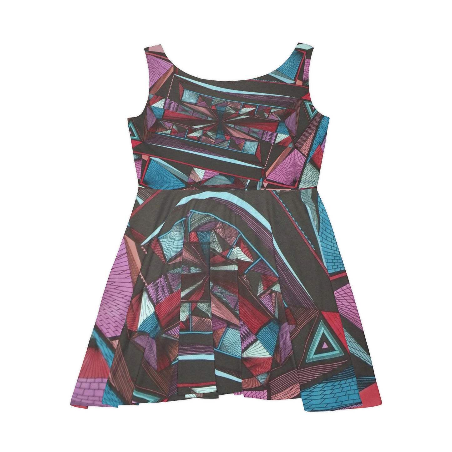 LIGHT DUO MEGALOPOLIS Women's Skater Dress