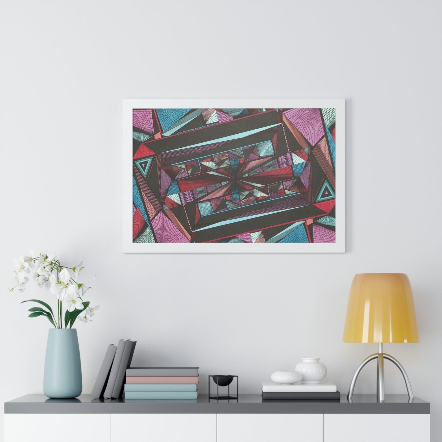 LIGHT DUO MEGALOPOLIS Framed Horizontal Poster