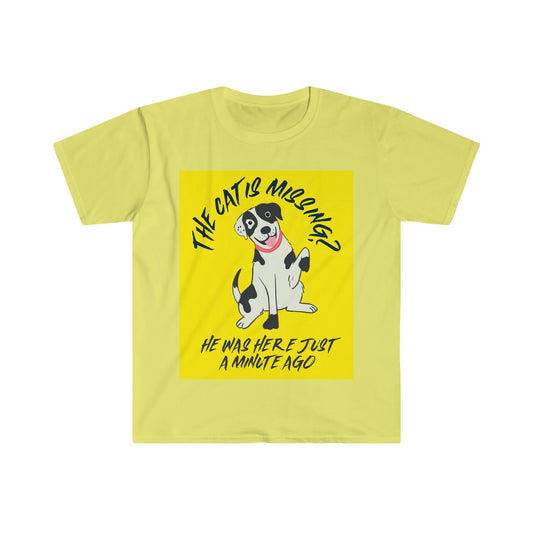 THE CAT IS MISSING? Unisex Softstyle T-Shirt