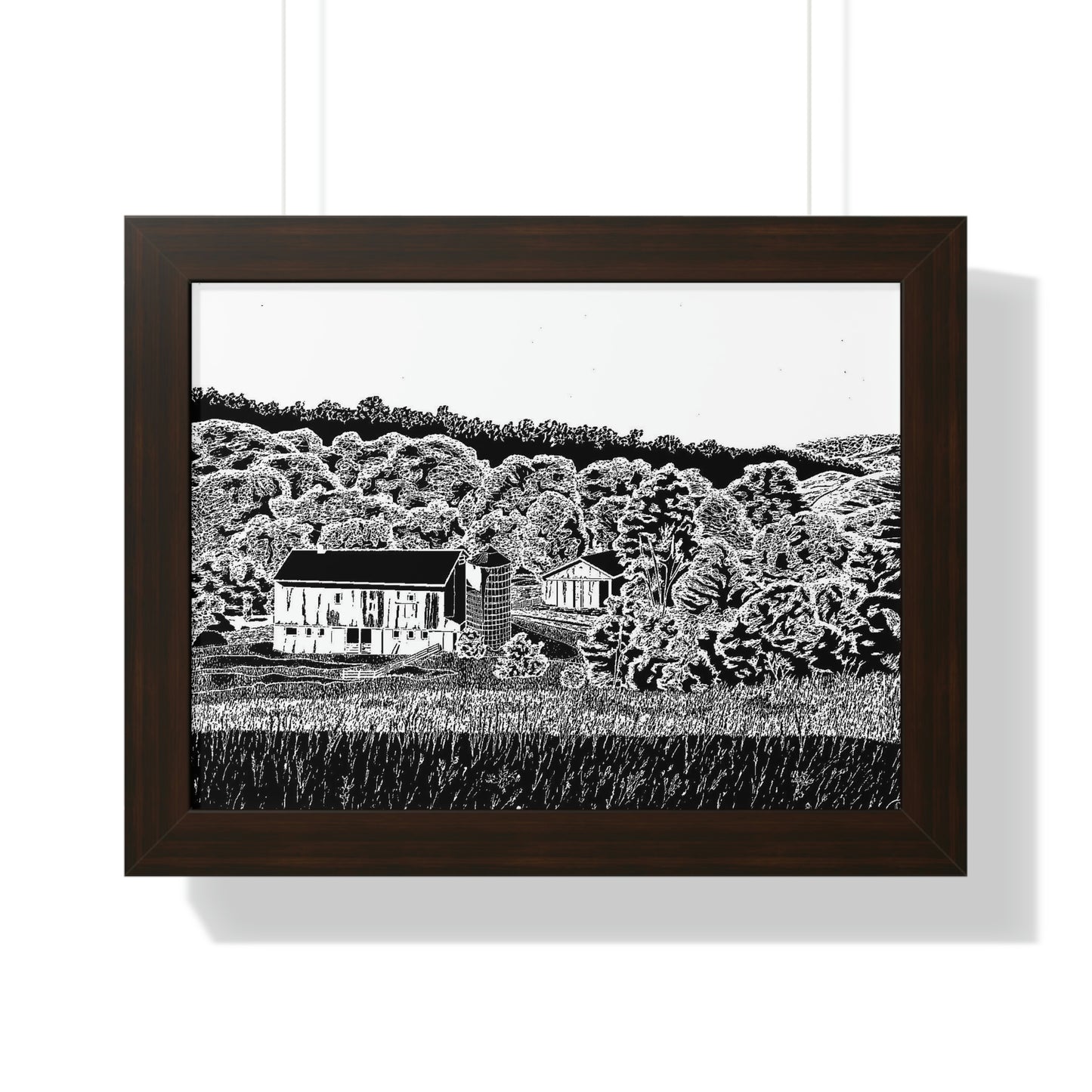IMPASS (REVERSE BLACK & WHITE) Framed Horizontal Poster