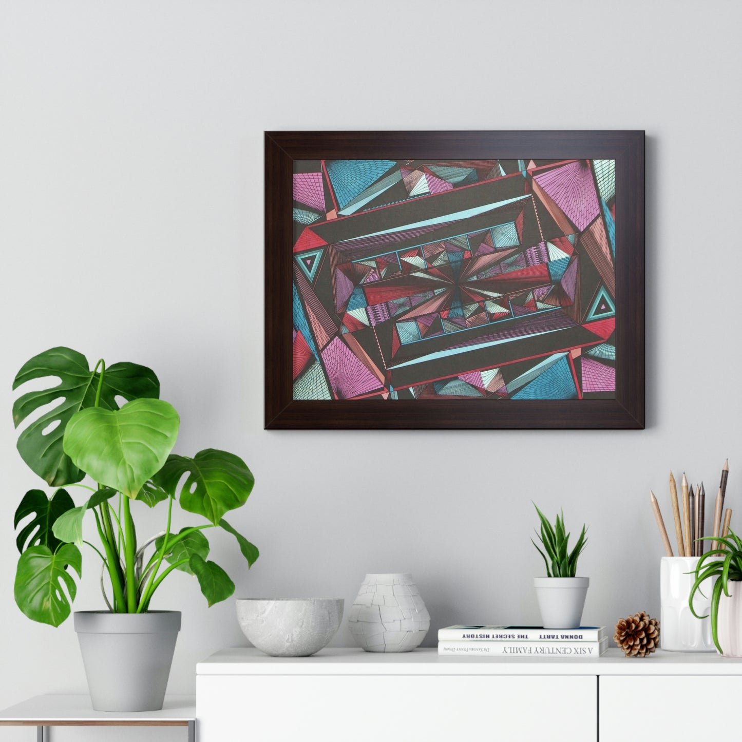 LIGHT DUO MEGALOPOLIS Framed Horizontal Poster