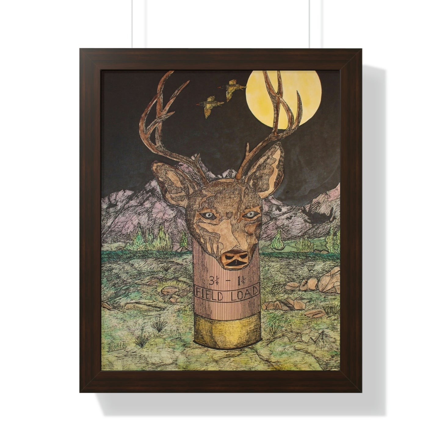 BUCKSHOT Framed Vertical Poster