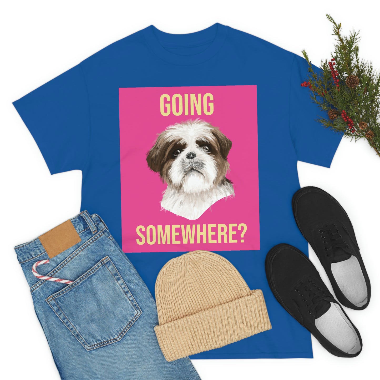 GOING SOMEWHERE? Unisex Heavy Cotton Tee