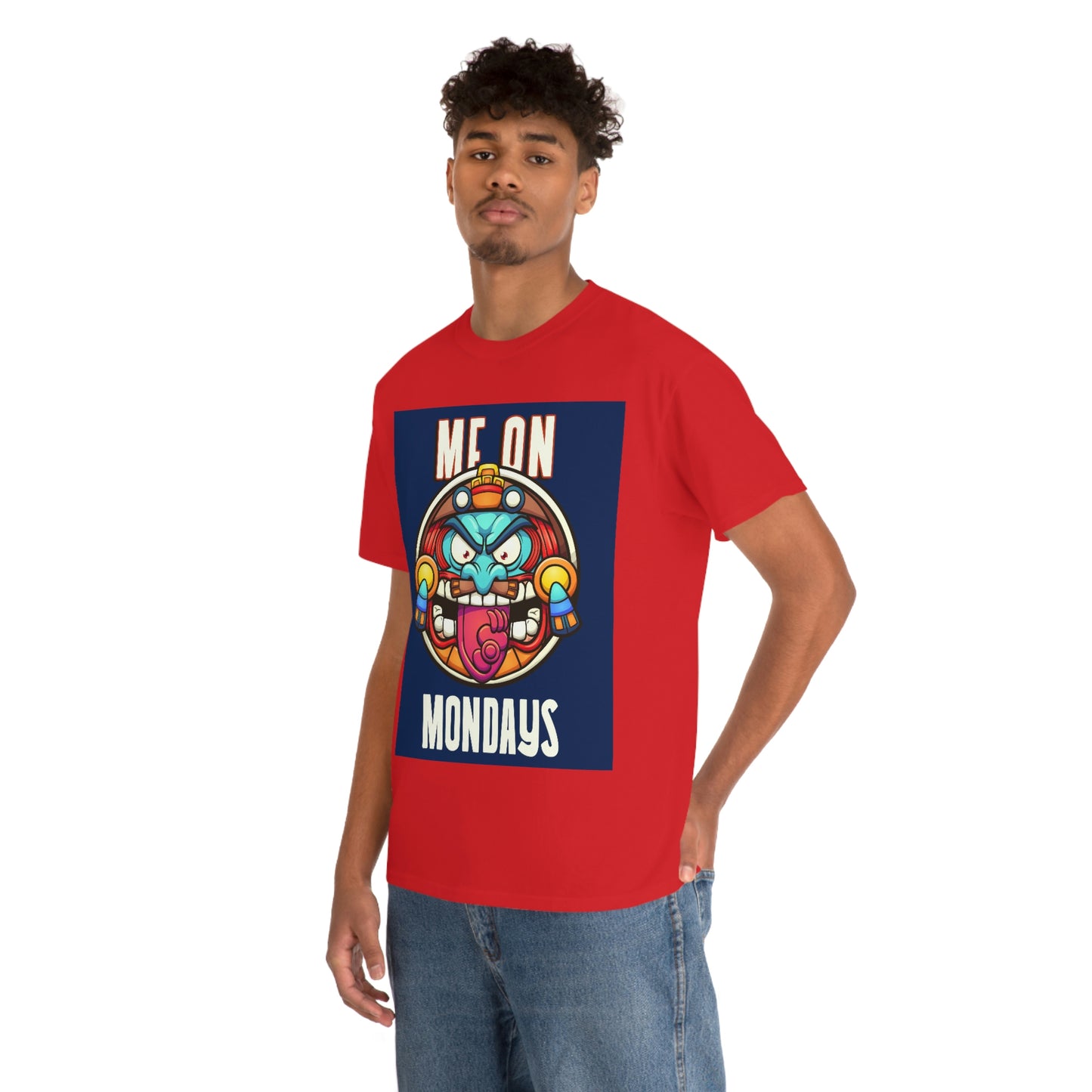 ME ON MONDAYS (BLUE) Unisex Heavy Cotton Tee