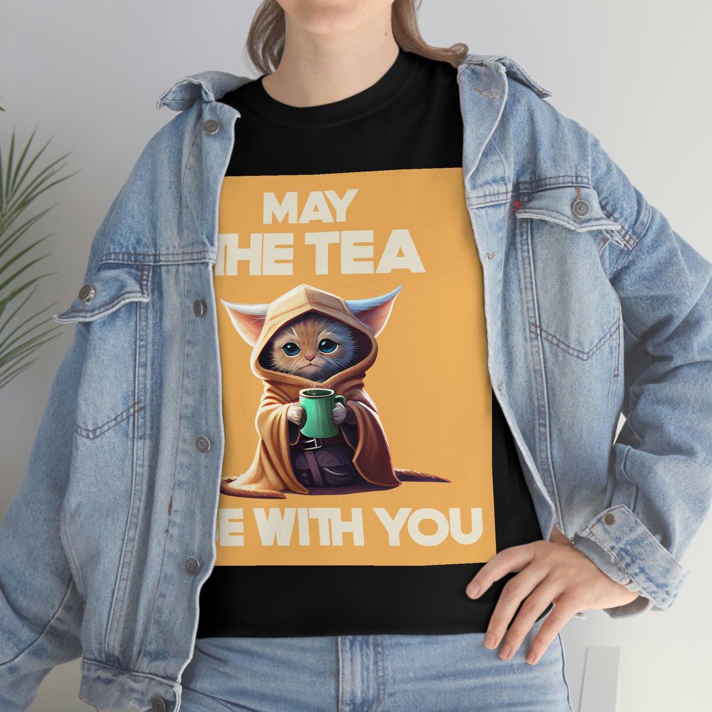 MAY THE TEA BE WITH YOU Unisex Heavy Cotton Tee