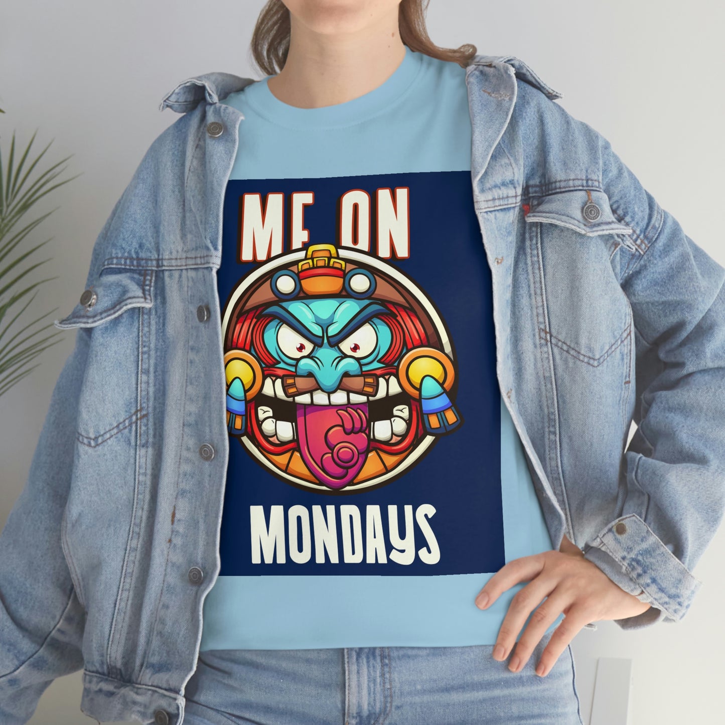 ME ON MONDAYS (BLUE) Unisex Heavy Cotton Tee