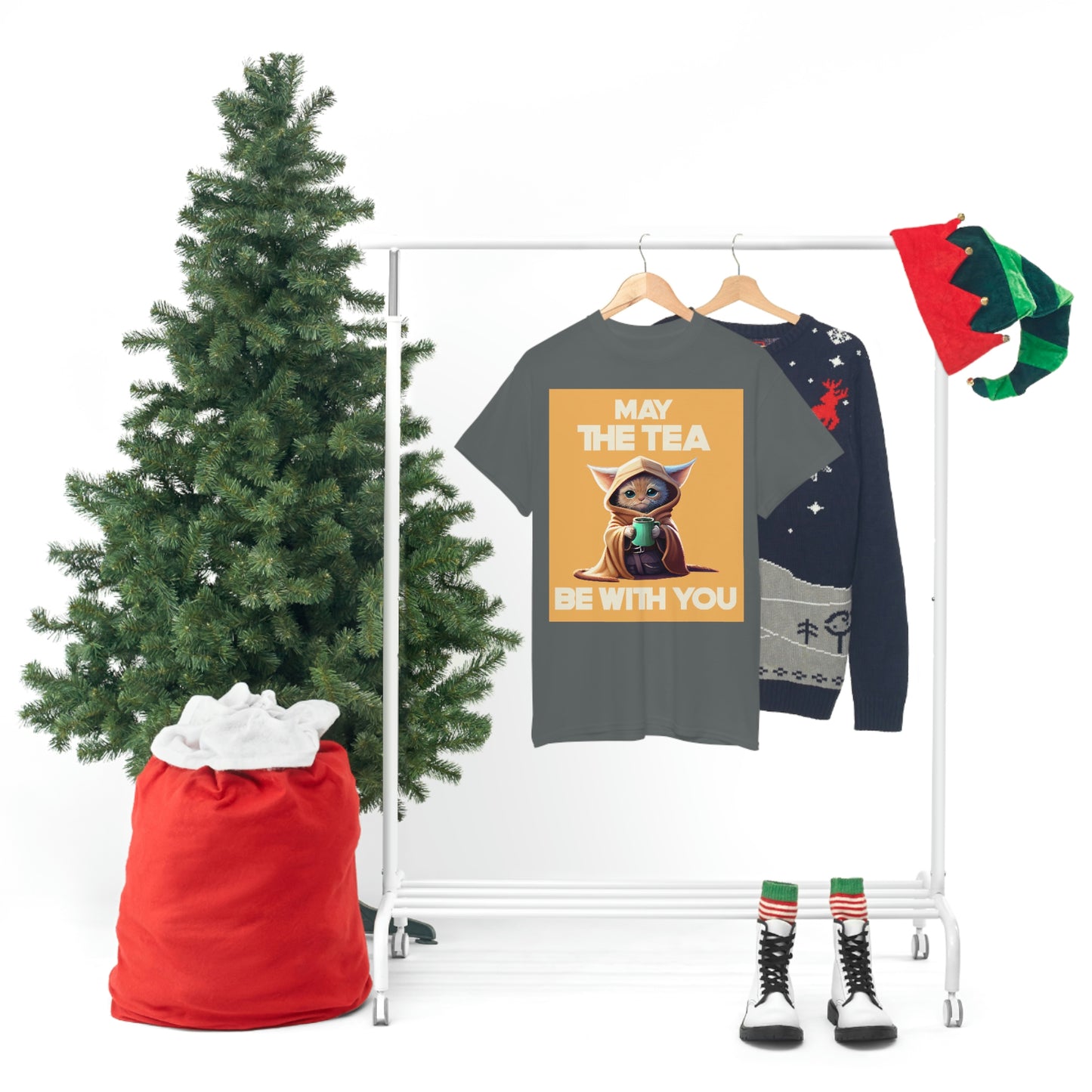 MAY THE TEA BE WITH YOU Unisex Heavy Cotton Tee