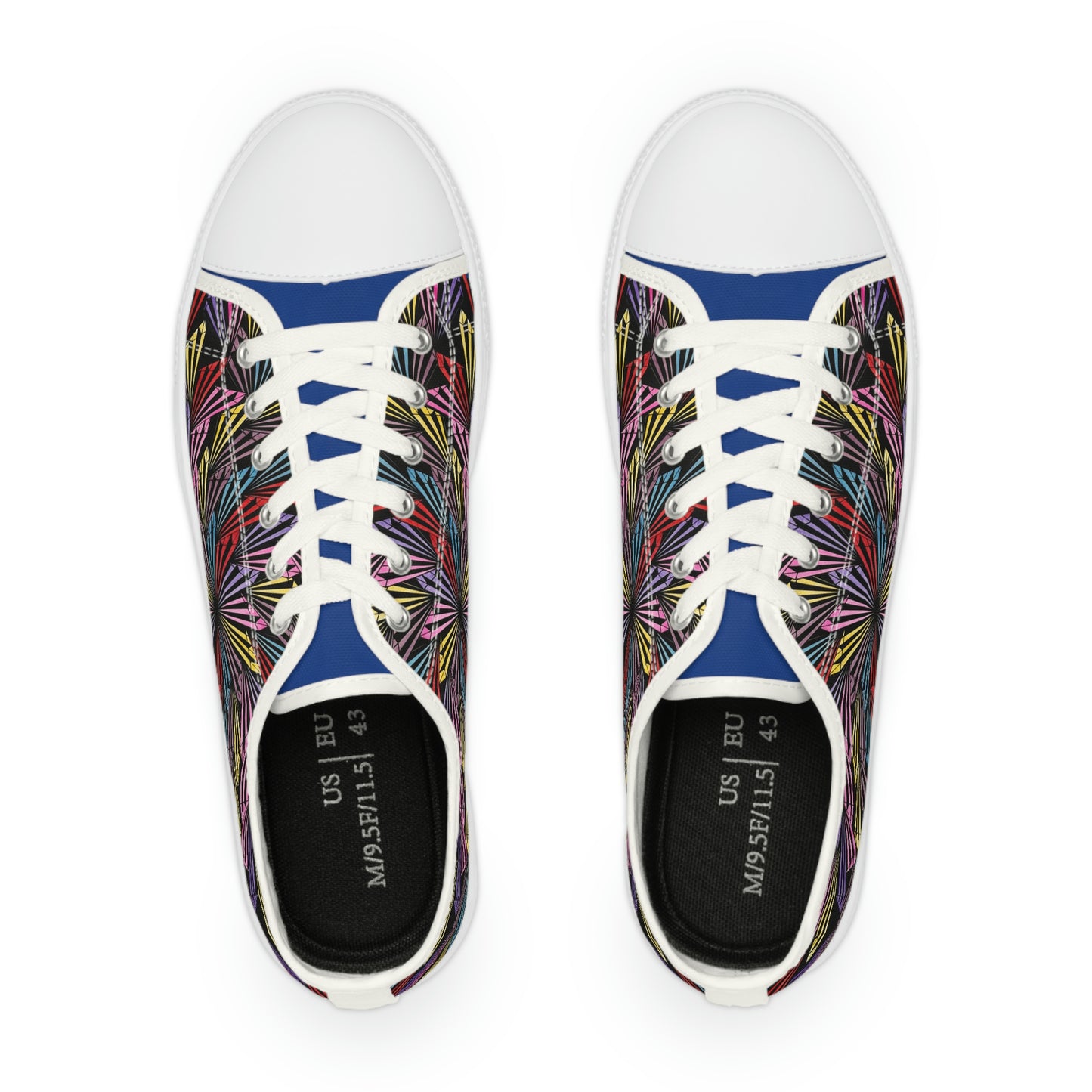 PINWHEEL (BLUE) Men's Low Top Sneakers