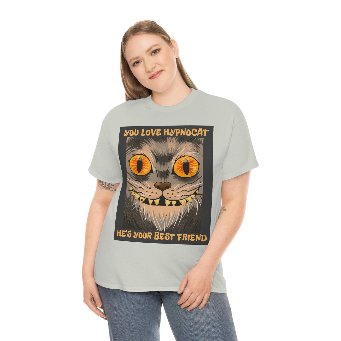YOU LOVE HYPNOCAT Unisex Heavy Cotton Tee
