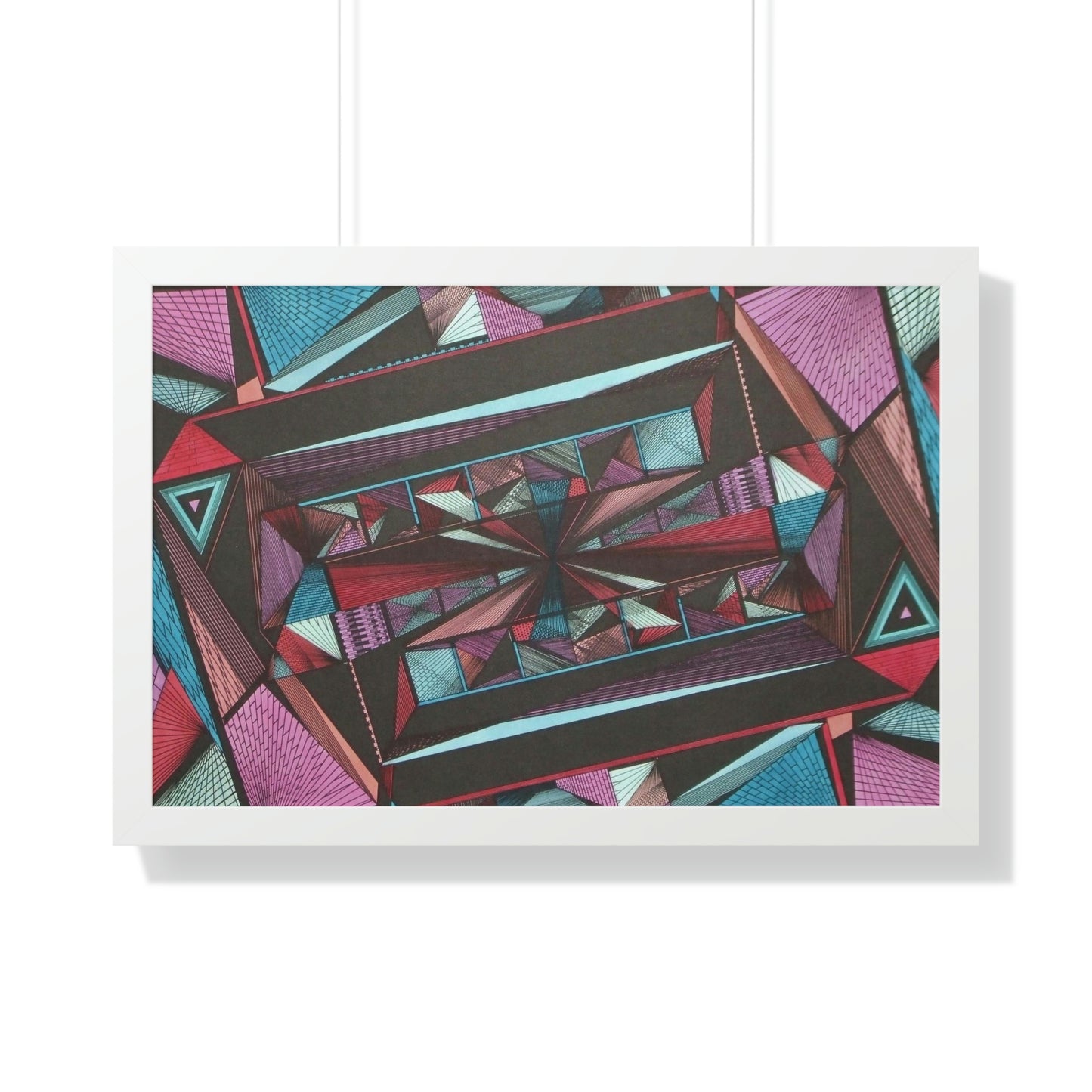 LIGHT DUO MEGALOPOLIS Framed Horizontal Poster