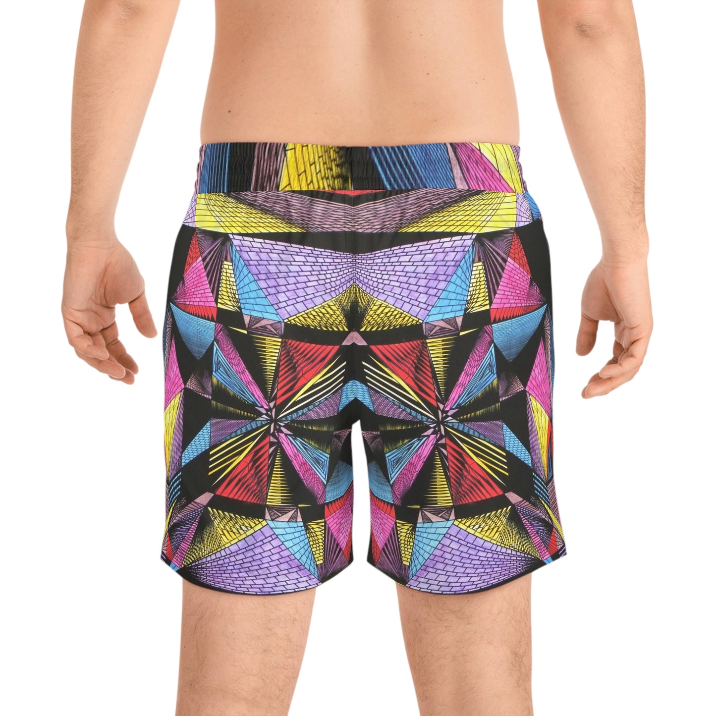 EDIFACE Men's Mid-Length Swim Shorts (AOP)
