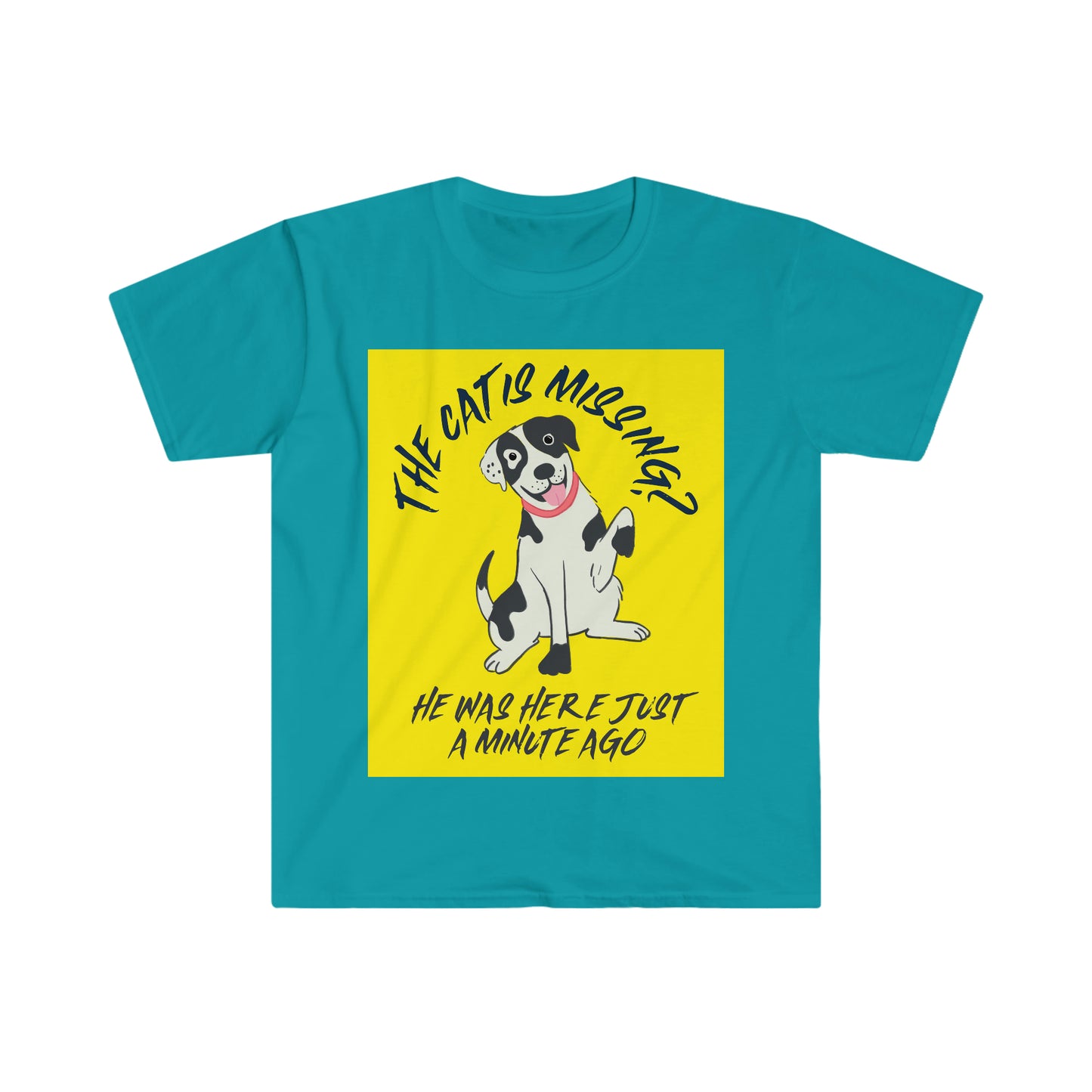 THE CAT IS MISSING? Unisex Softstyle T-Shirt