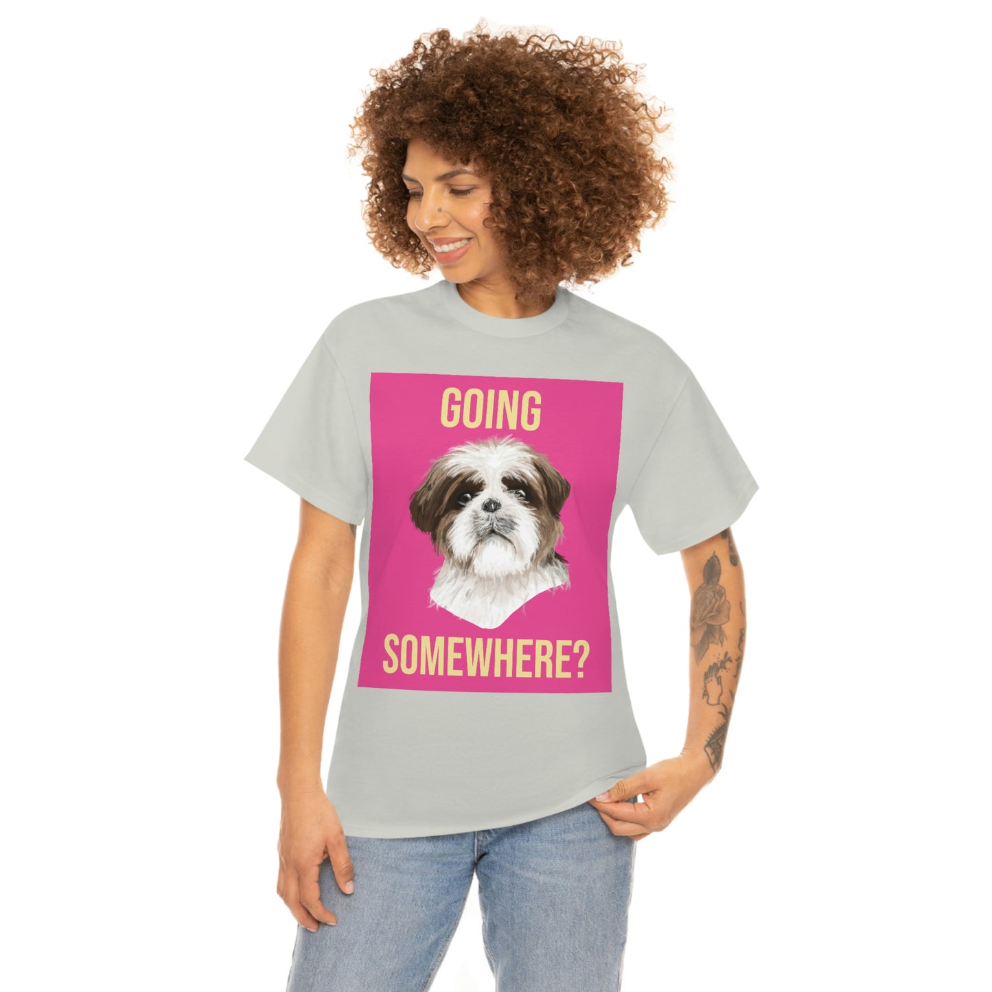 GOING SOMEWHERE? Unisex Heavy Cotton Tee