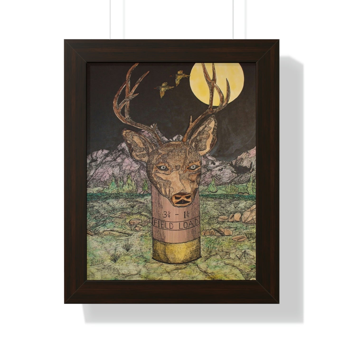 BUCKSHOT Framed Vertical Poster