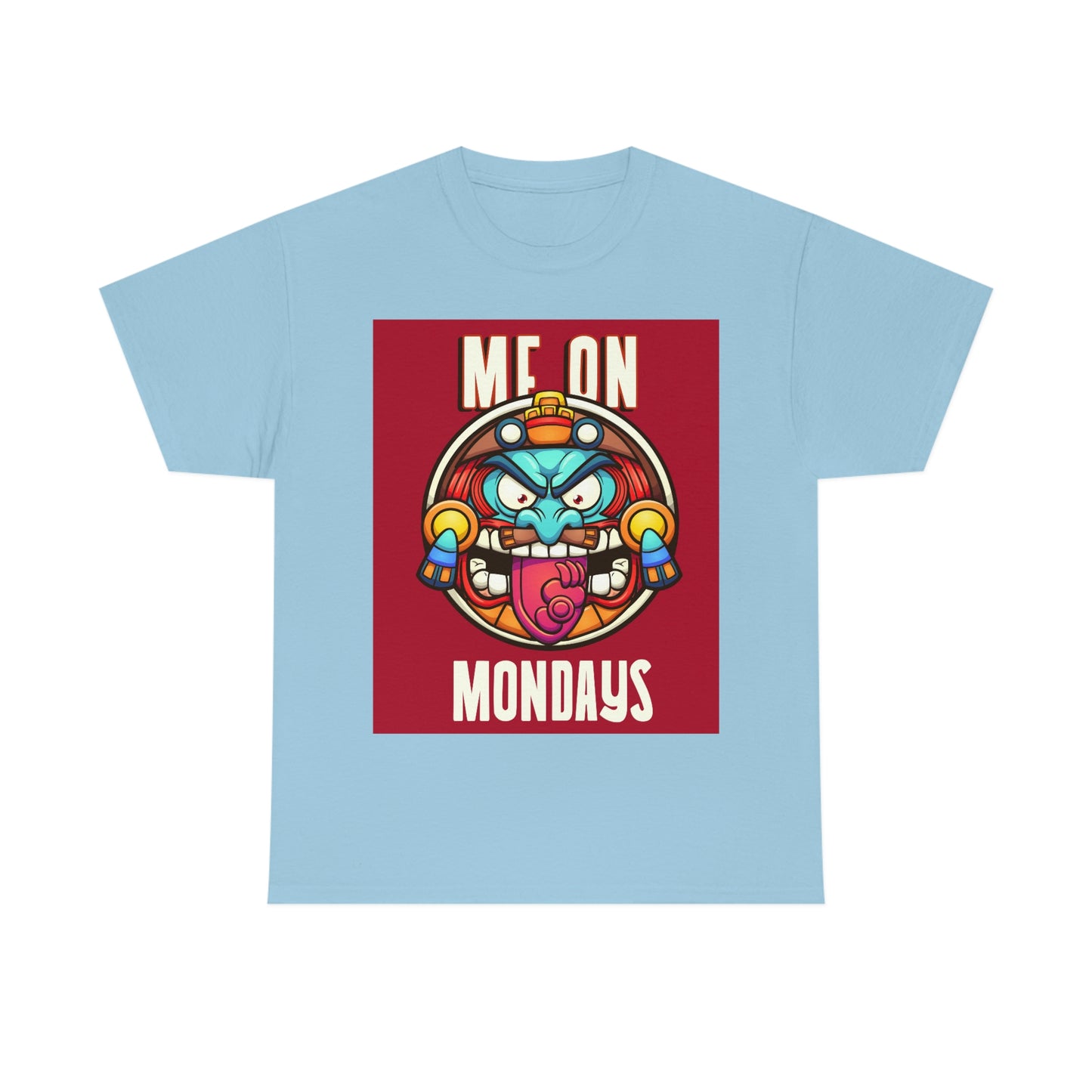 ME ON MONDAYS (RED) Unisex Heavy Cotton Tee