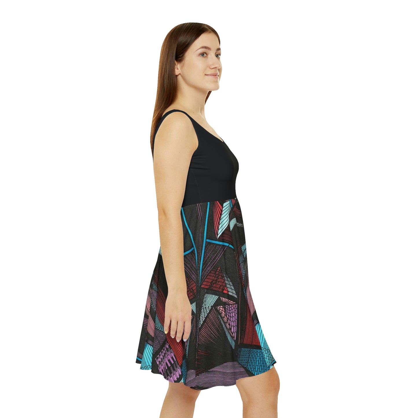 BLACK DUO MEGALOPOLIS Women's Skater Dress