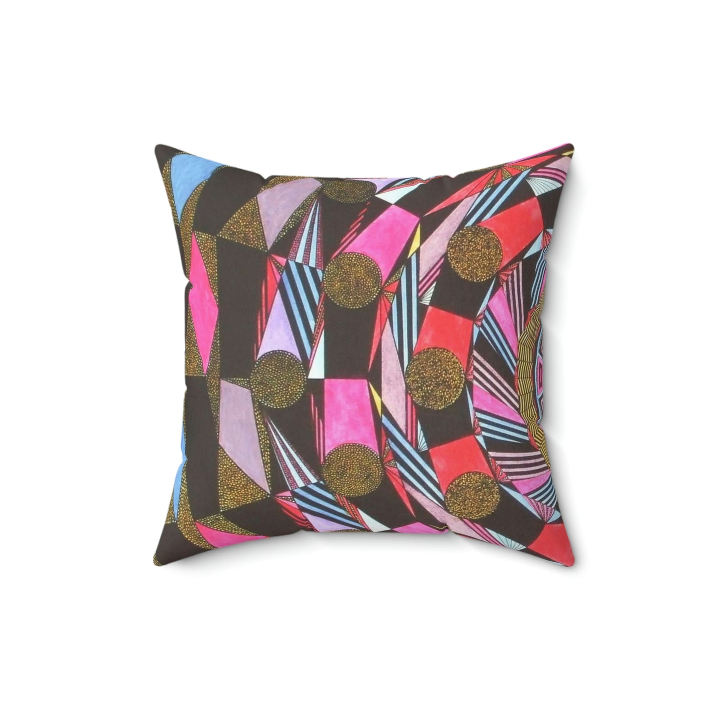 ABSTRACT COLONNADE Spun Polyester Square Pillow