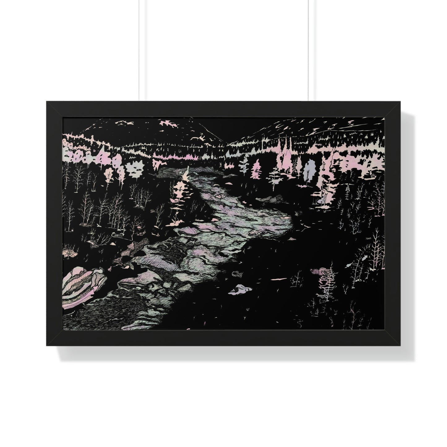 WONDERLUST Framed Horizontal Poster