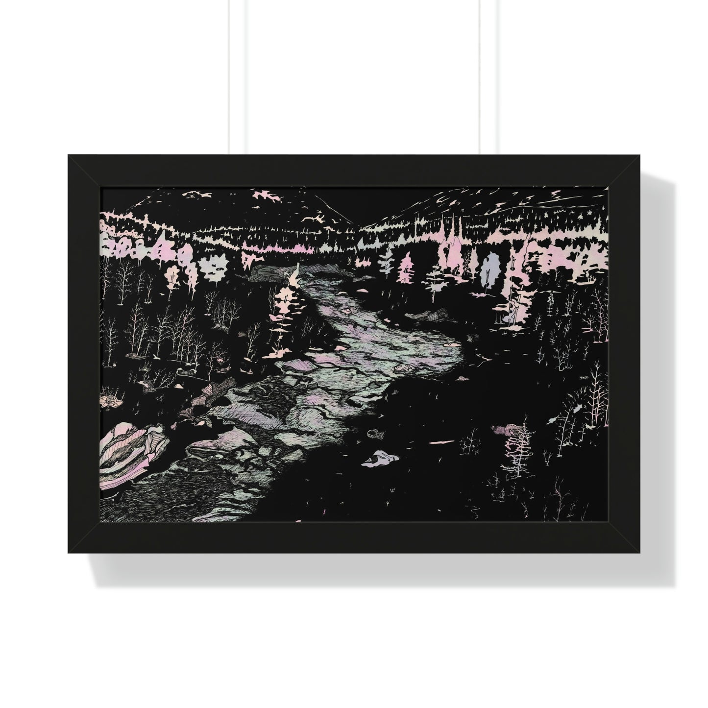 WONDERLUST Framed Horizontal Poster