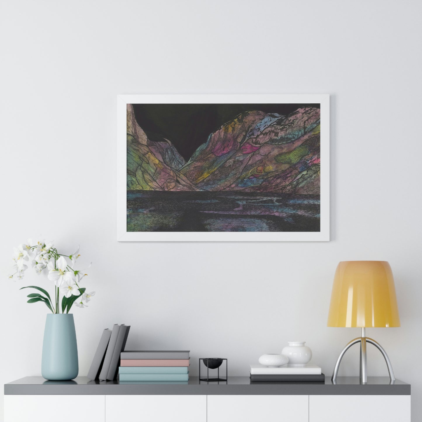LAKE GUDVAGAN Framed Horizontal Poster