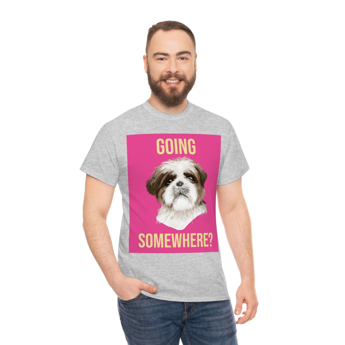 GOING SOMEWHERE? Unisex Heavy Cotton Tee