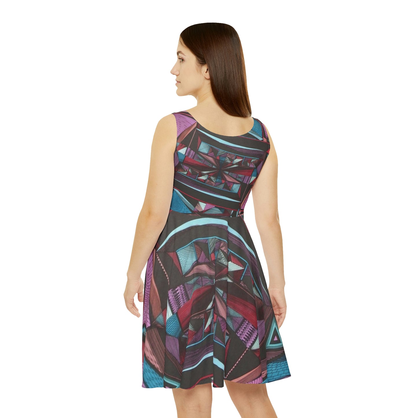 LIGHT DUO MEGALOPOLIS Women's Skater Dress