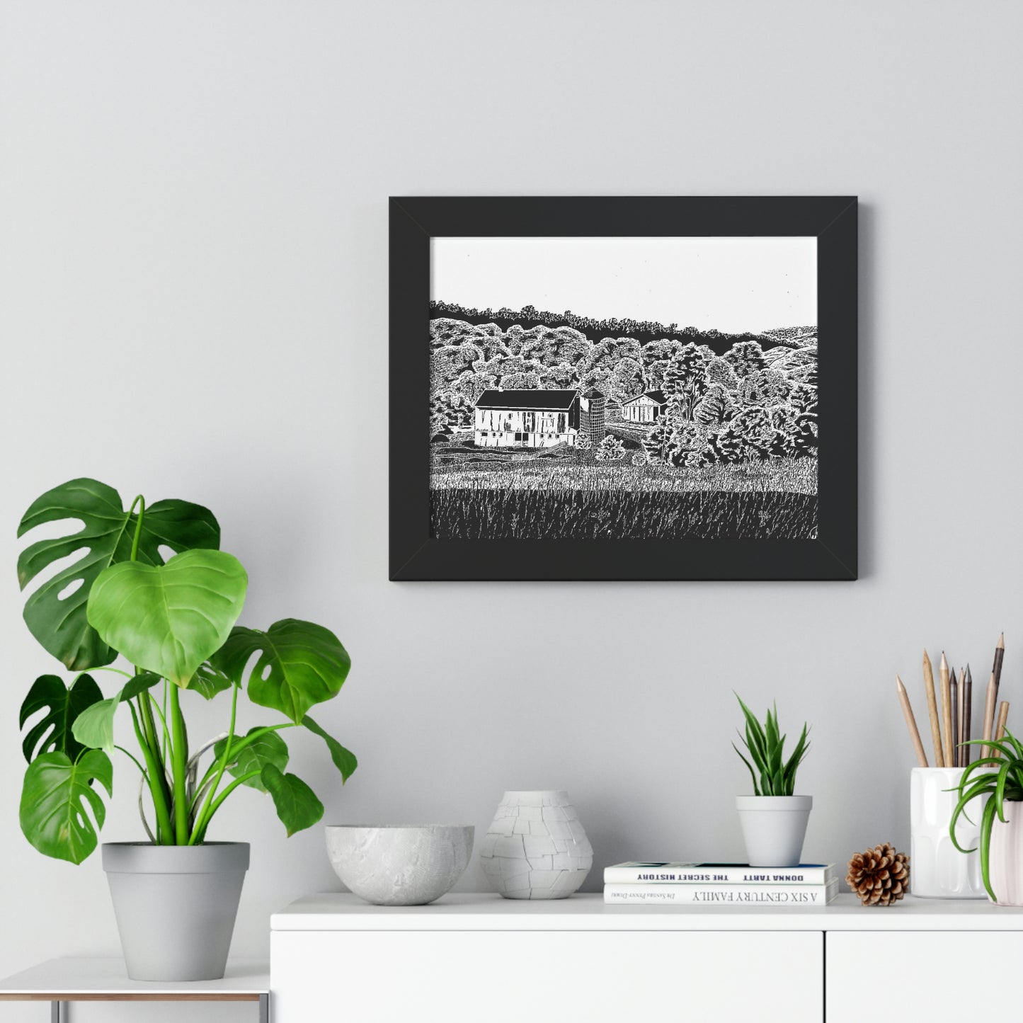 IMPASS (REVERSE BLACK & WHITE) Framed Horizontal Poster