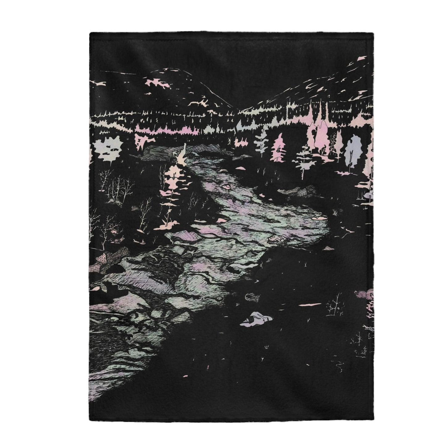 WONDERLUST Velveteen Plush Blanket