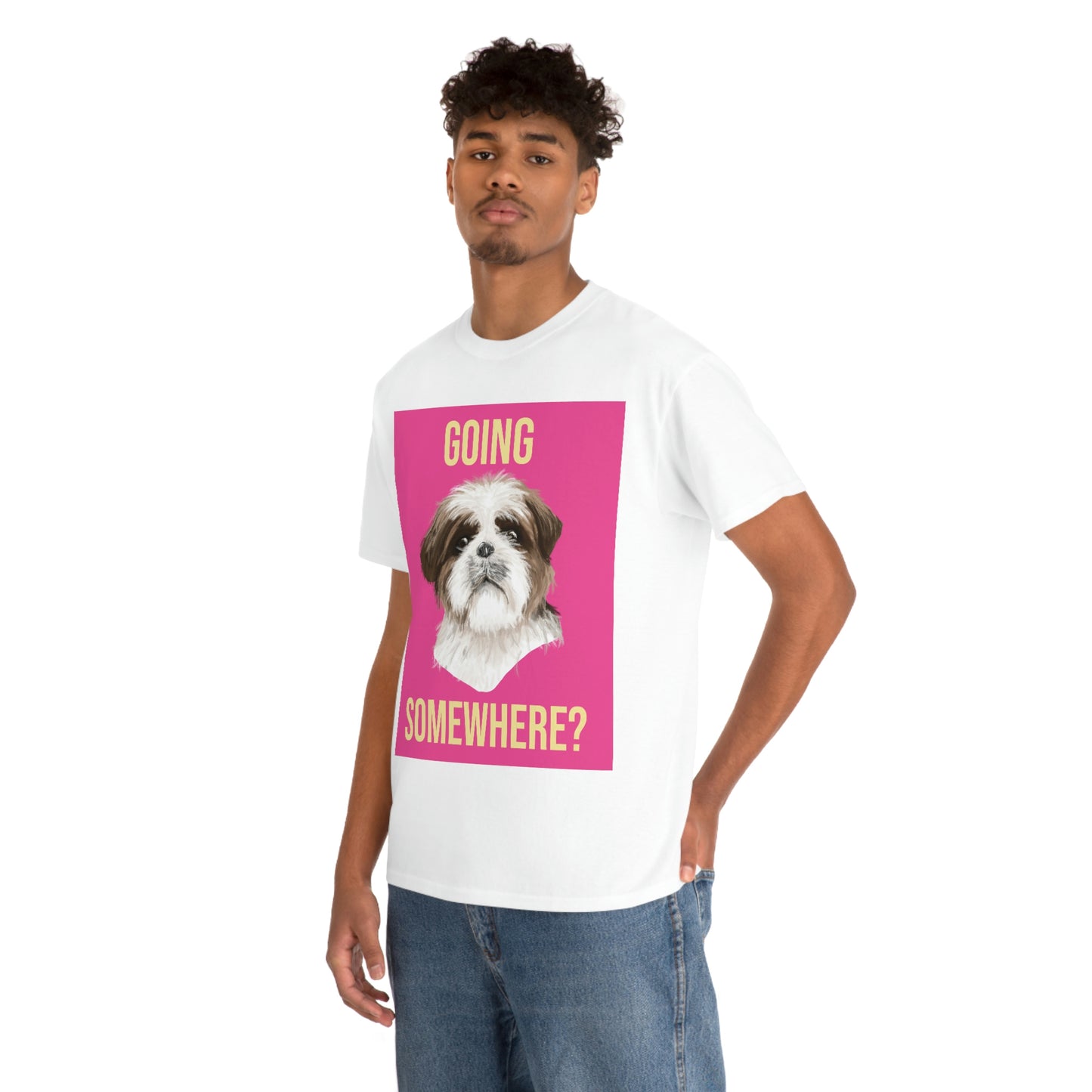 GOING SOMEWHERE? Unisex Heavy Cotton Tee