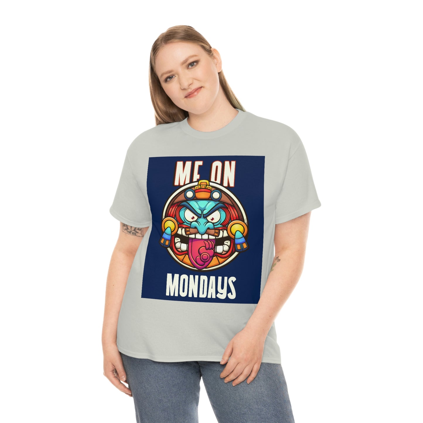 ME ON MONDAYS (BLUE) Unisex Heavy Cotton Tee