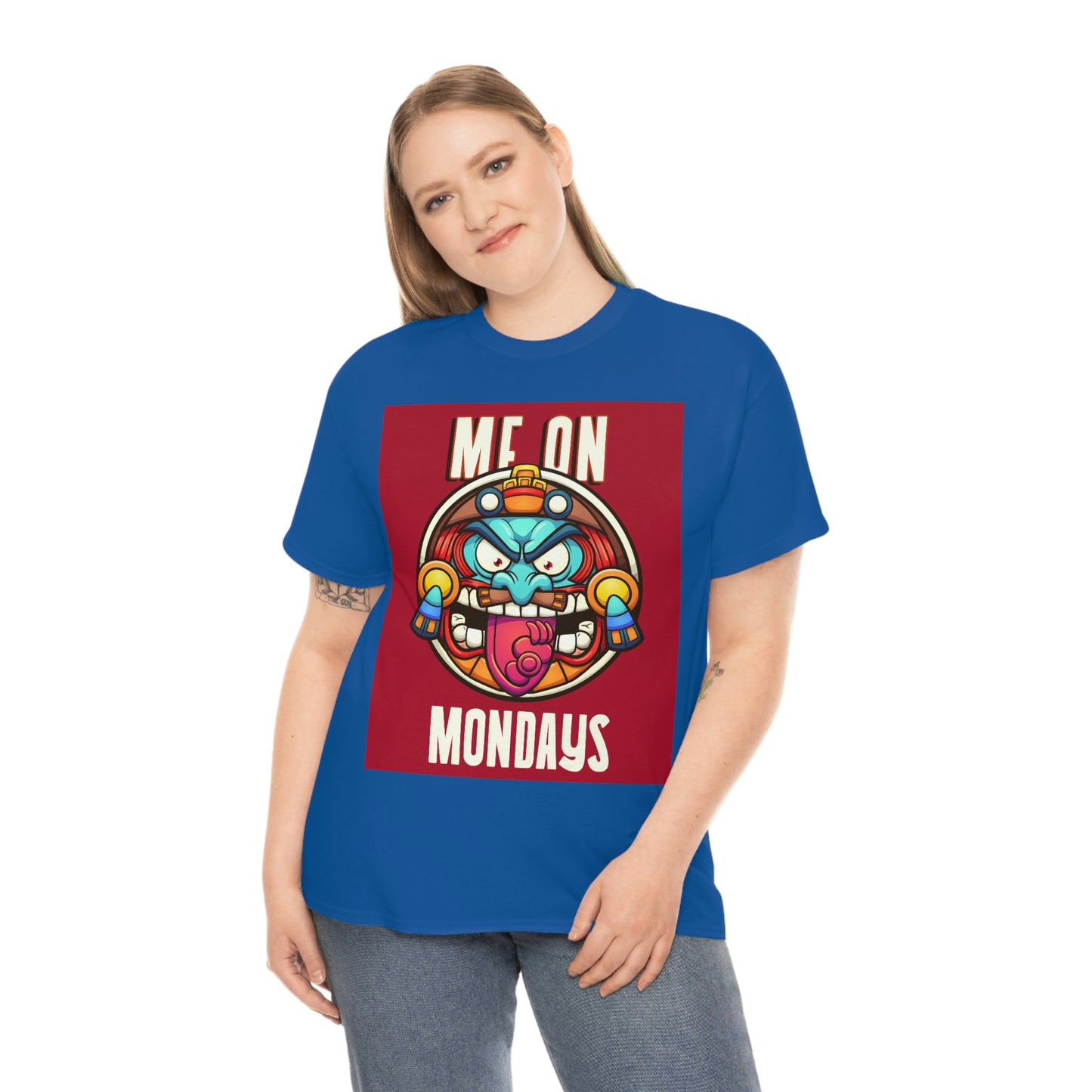 ME ON MONDAYS (RED) Unisex Heavy Cotton Tee