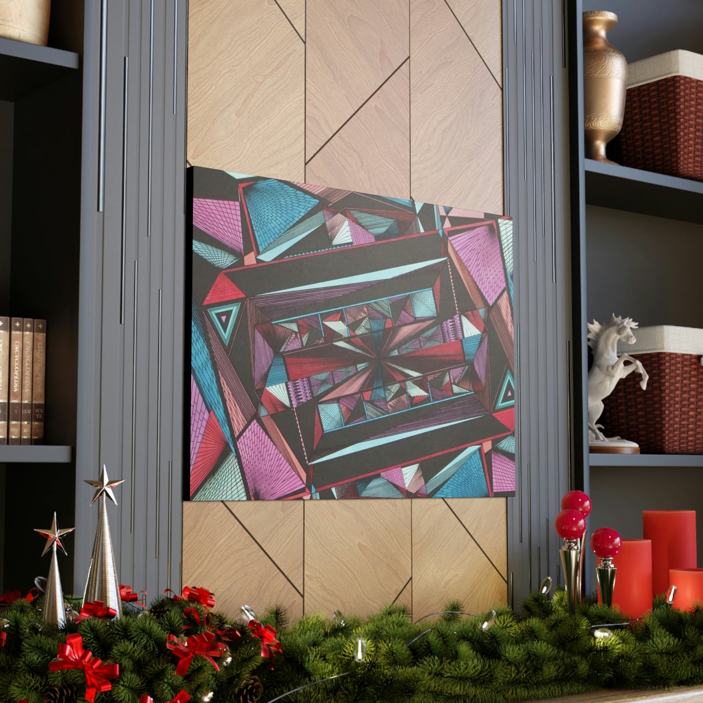 LIGHT DUO MEGALOPOLIS Canvas Gallery Wraps