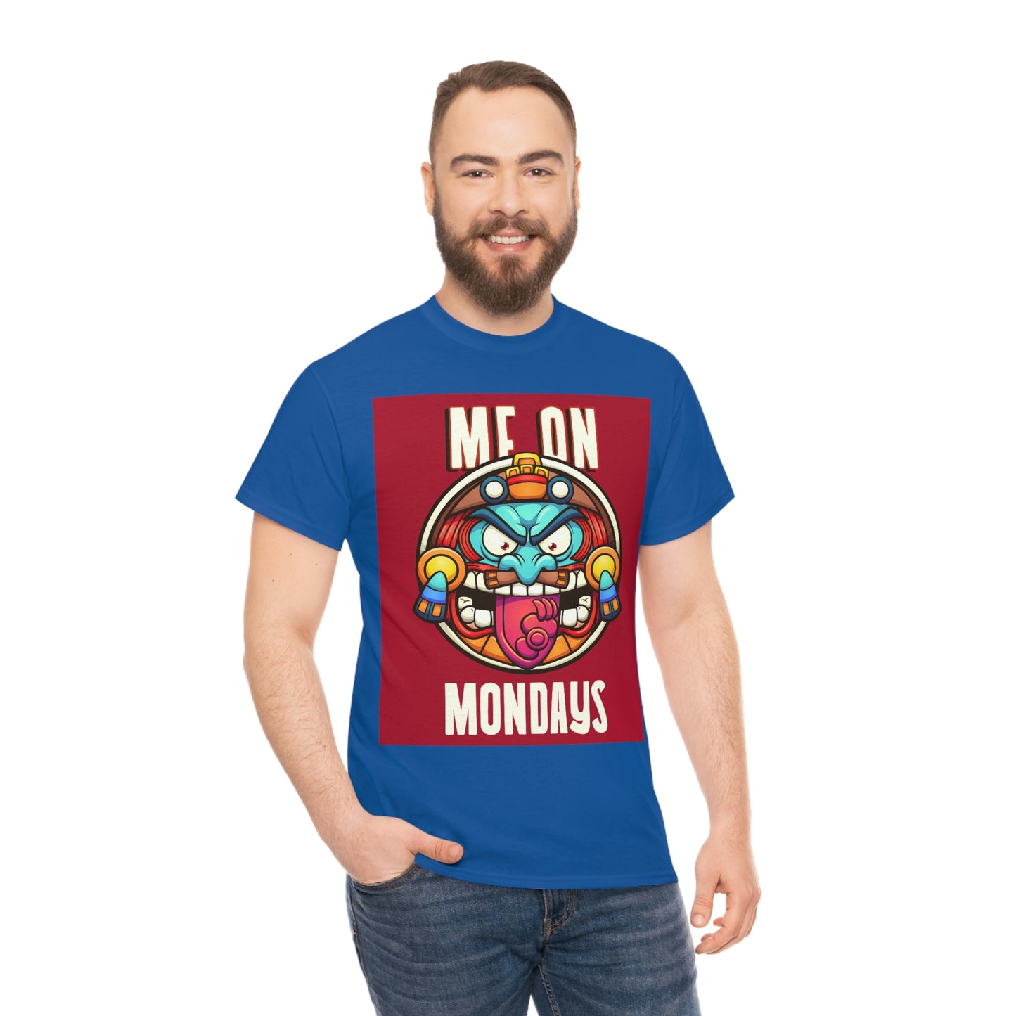 ME ON MONDAYS (RED) Unisex Heavy Cotton Tee