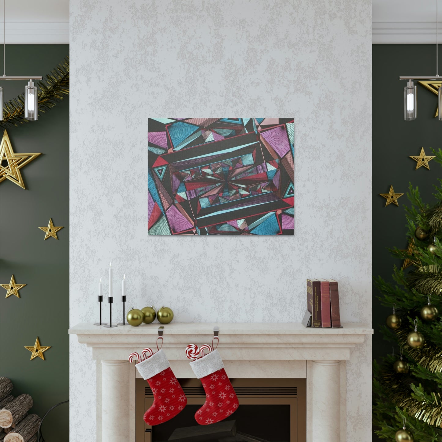LIGHT DUO MEGALOPOLIS Canvas Gallery Wraps