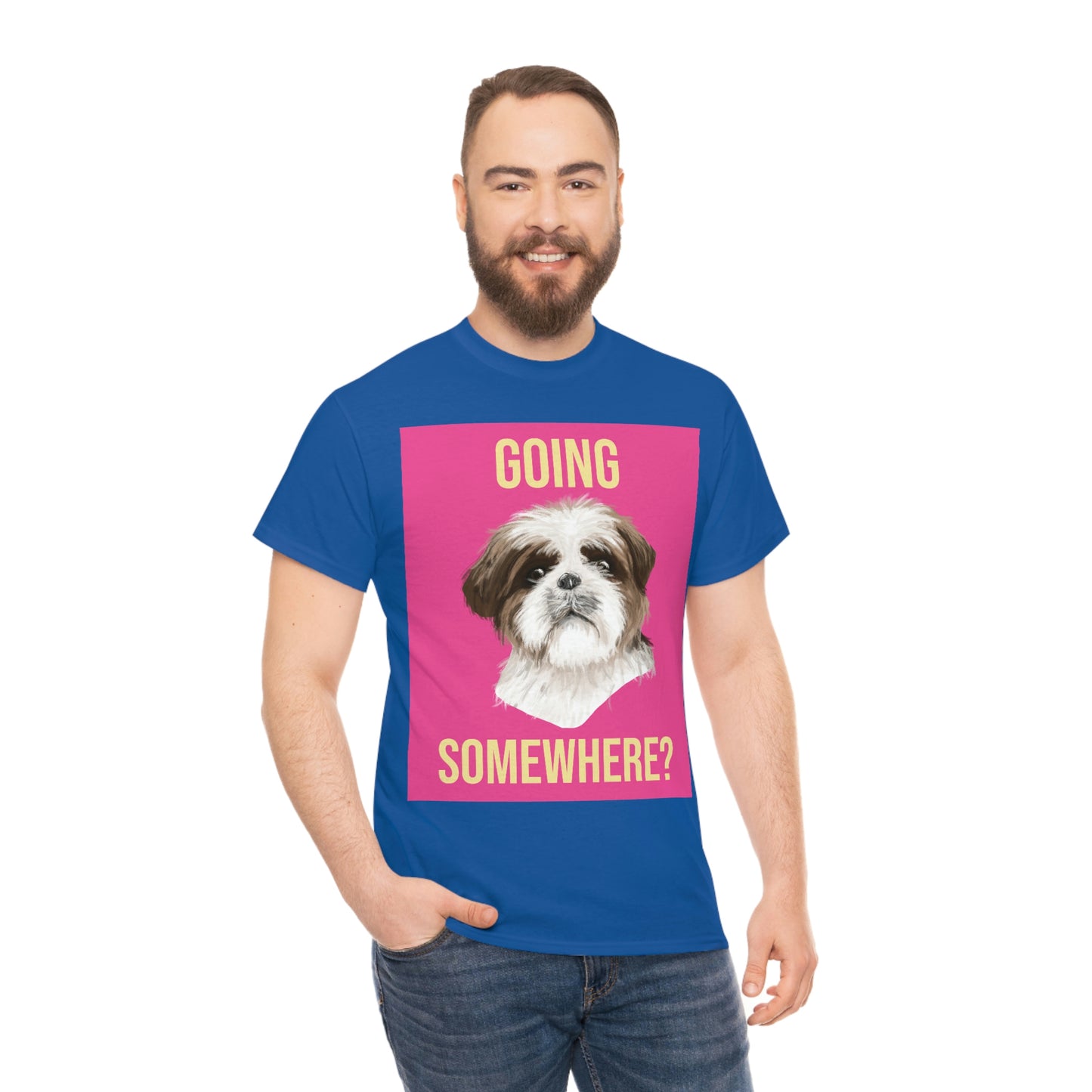 GOING SOMEWHERE? Unisex Heavy Cotton Tee