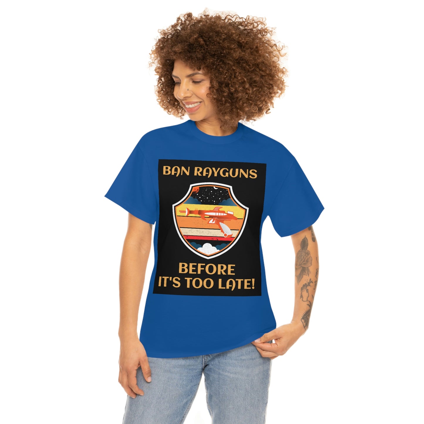 BAN RAYGUNS Unisex Heavy Cotton Tee