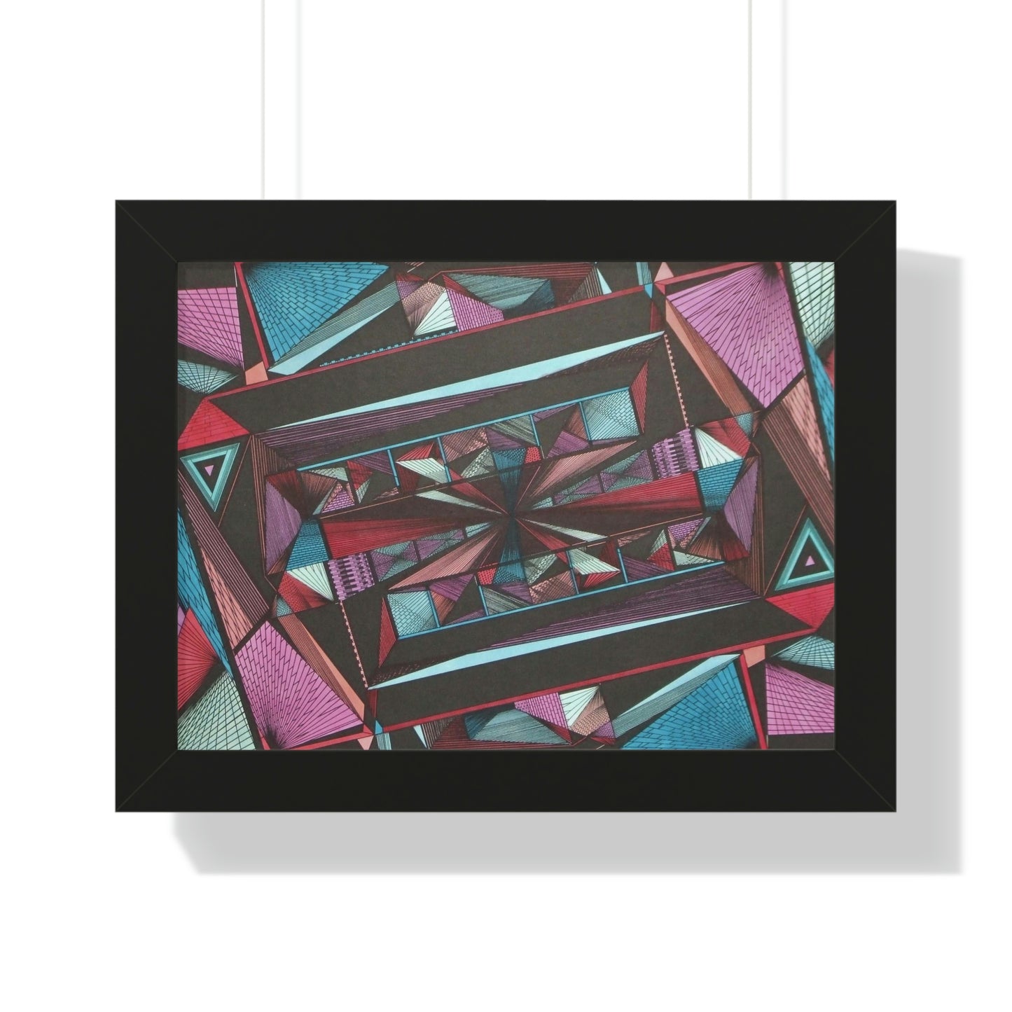 LIGHT DUO MEGALOPOLIS Framed Horizontal Poster