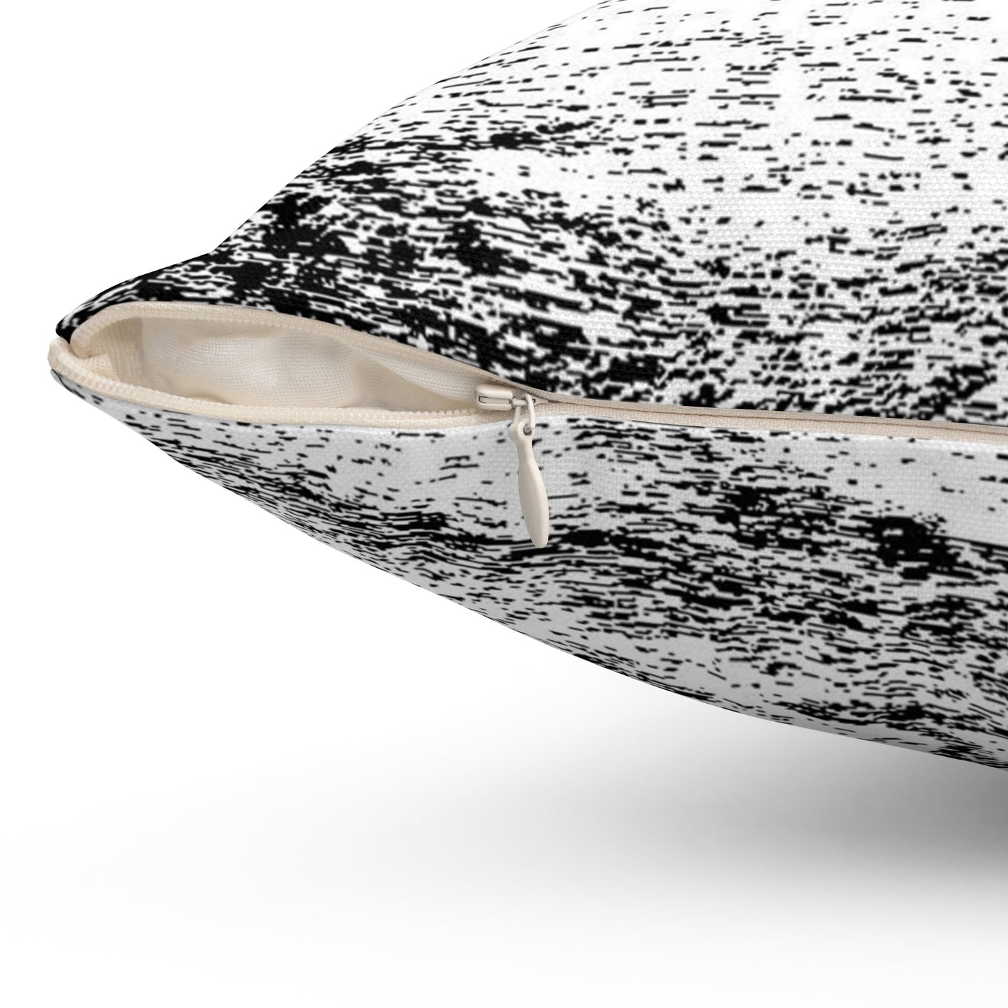 LAKE GUDVAGAN (REVERSE BLACK & WHITE) Spun Polyester Square Pillow