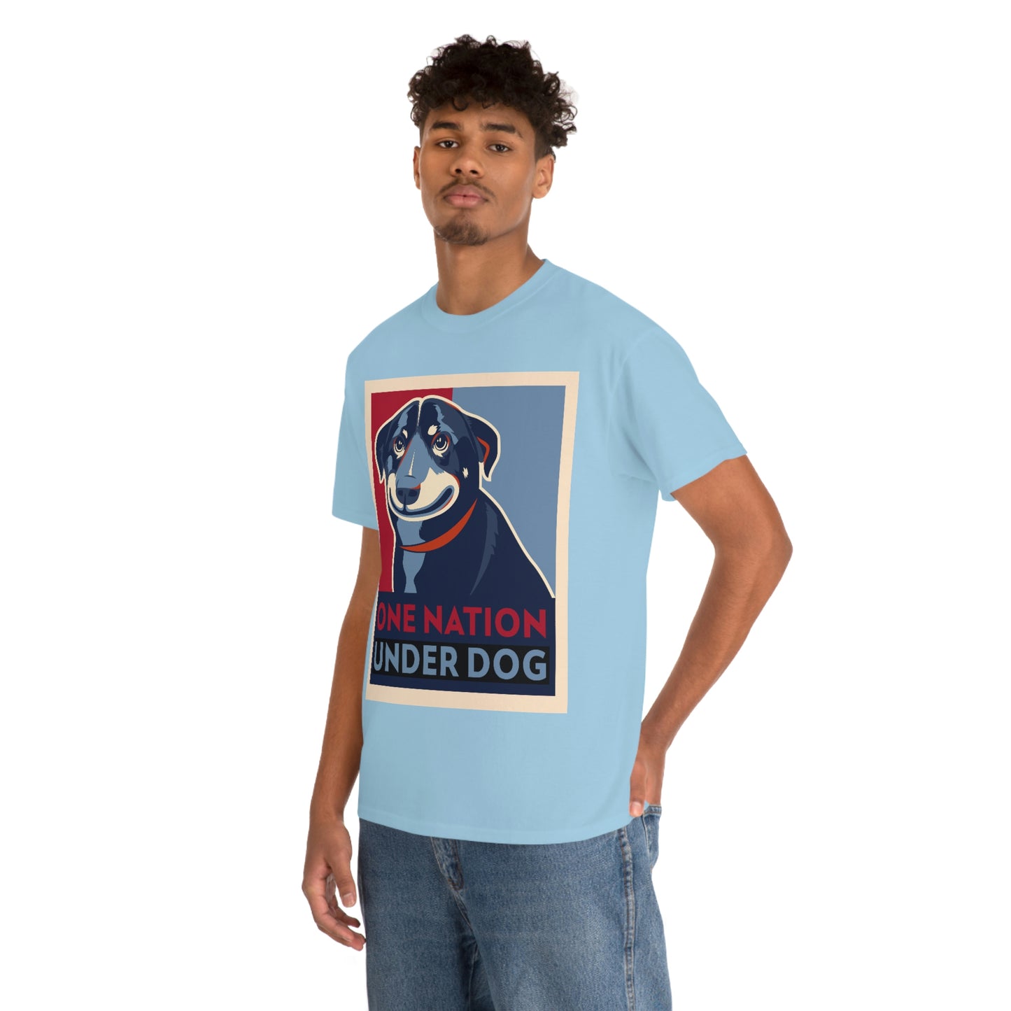 ONE NATION UNDER DOG Unisex Heavy Cotton Tee
