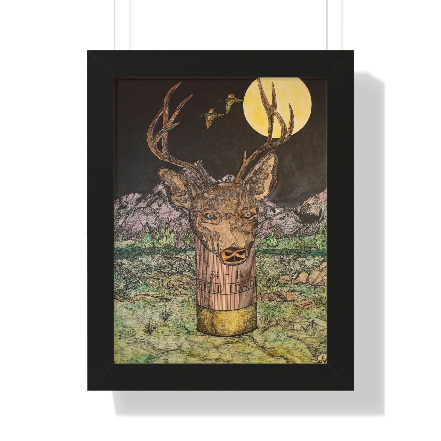 BUCKSHOT Framed Vertical Poster