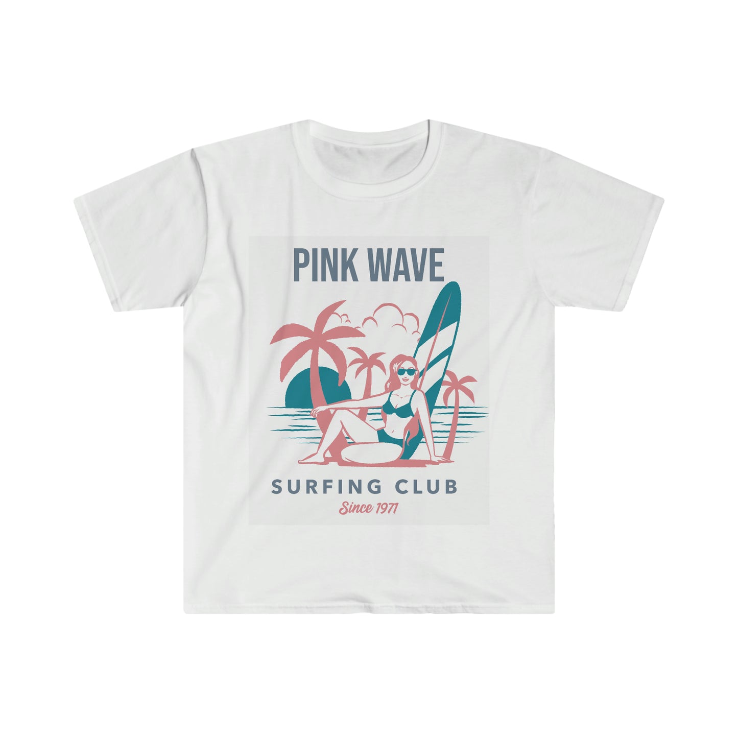 PINK WAVE (FEMALE) Unisex Softstyle T-Shirt