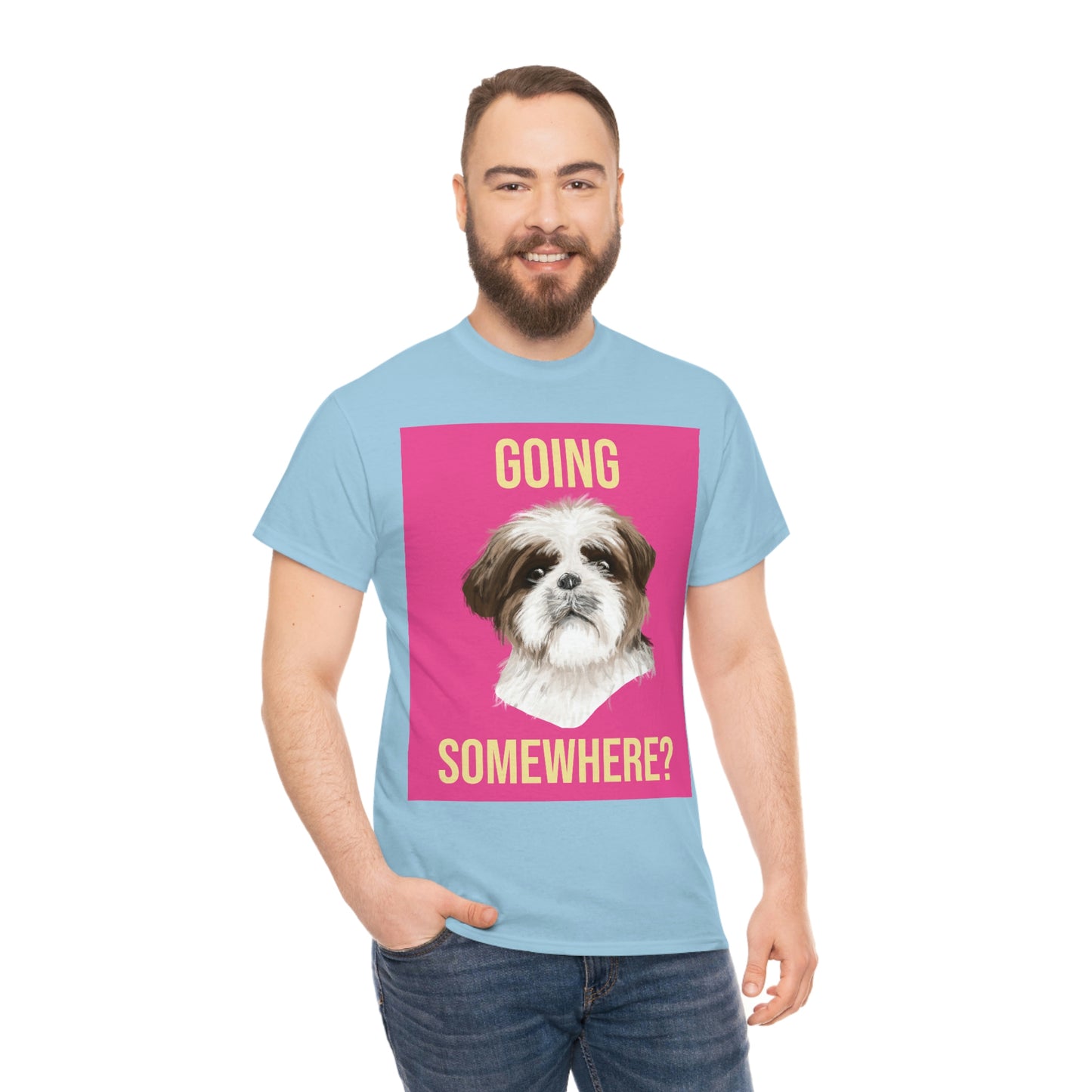 GOING SOMEWHERE? Unisex Heavy Cotton Tee