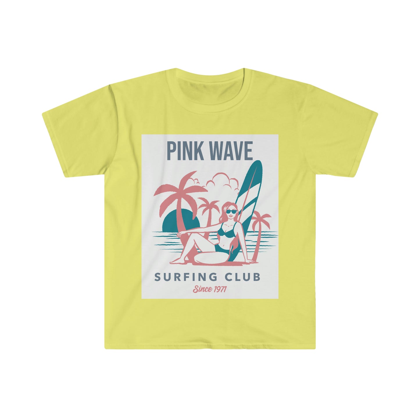 PINK WAVE (FEMALE) Unisex Softstyle T-Shirt