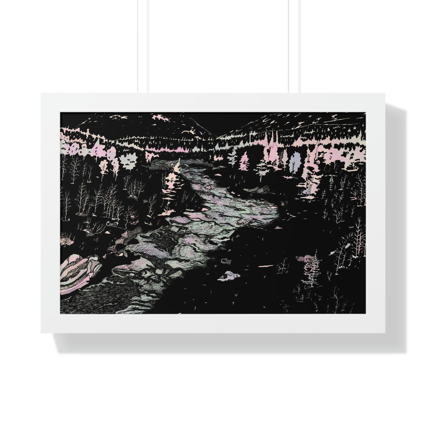 WONDERLUST Framed Horizontal Poster